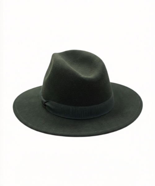 Chapeau Fedora en Feutre Vert Forêt