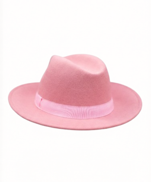 Chapeau Fedora Rose Élégance